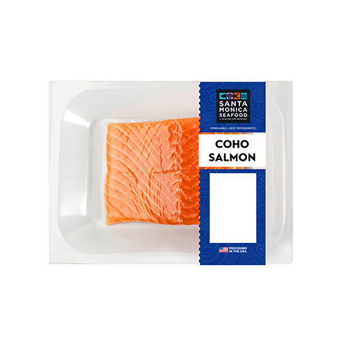 Santa Monica Seafood Coho Salmon Portion Skin On